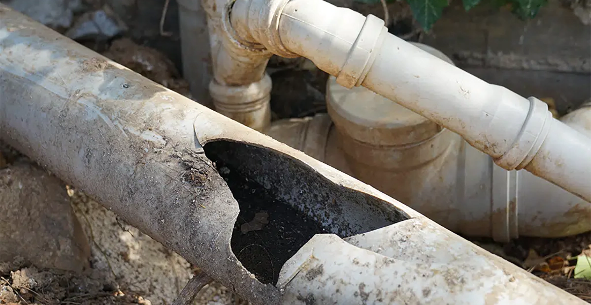 fixing sewer line
